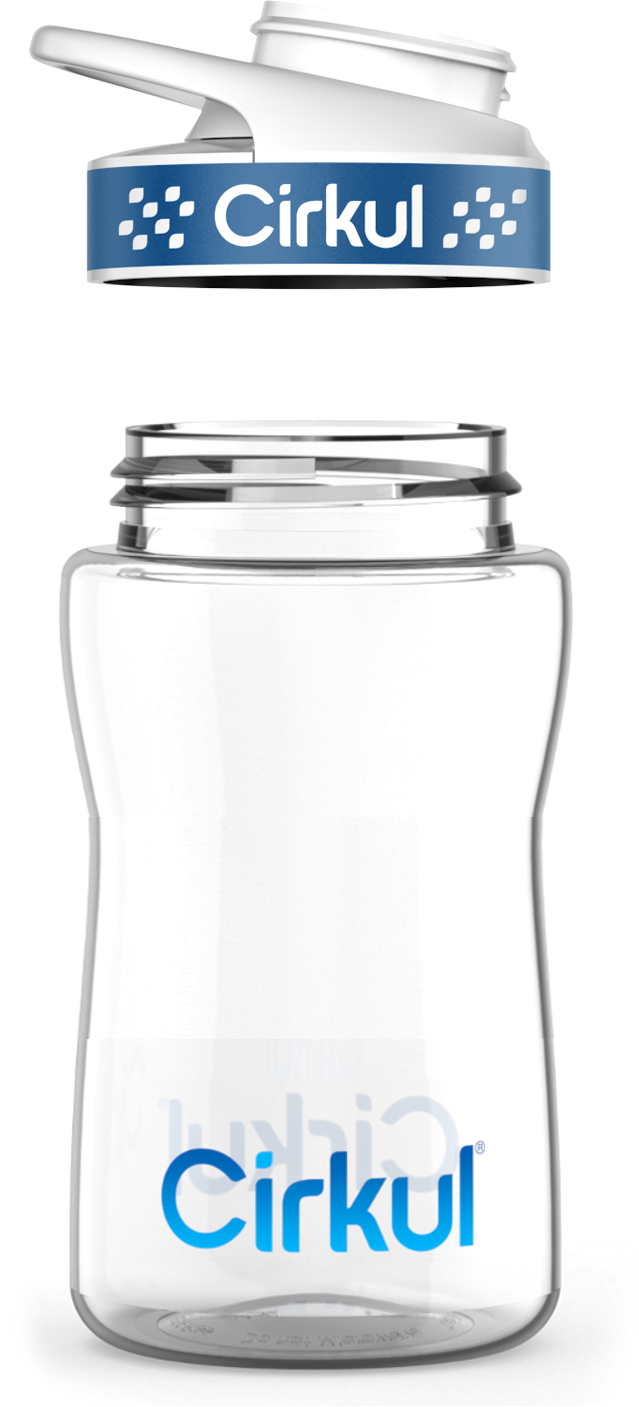 Reward: 12oz. Plastic Bottle & Comfort Grip Lid